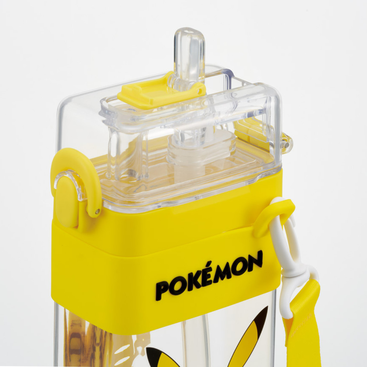 水筒 600ml スクエア2WAYボトル ポケットモンスター ( ピカチュウ 直飲み ストローボトル 2way ダイレクト プラスチック 直のみ すいとう ストロー ボトル 軽い キッズ 子供 クリア )
