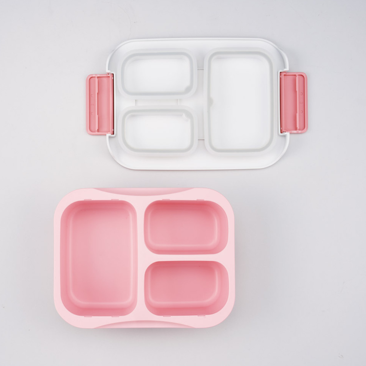 弁当箱 900ml 抗菌セパレート型タイト キティ 水彩コスメ ( ランチボックス 食洗機対応 レンジ対応 パッキン一体 抗菌 日本製 食洗機OK レンジOK 大人 キッズ お弁当 弁当 お弁当箱 一段 2点ロック 銀 AG 抗菌加工 )