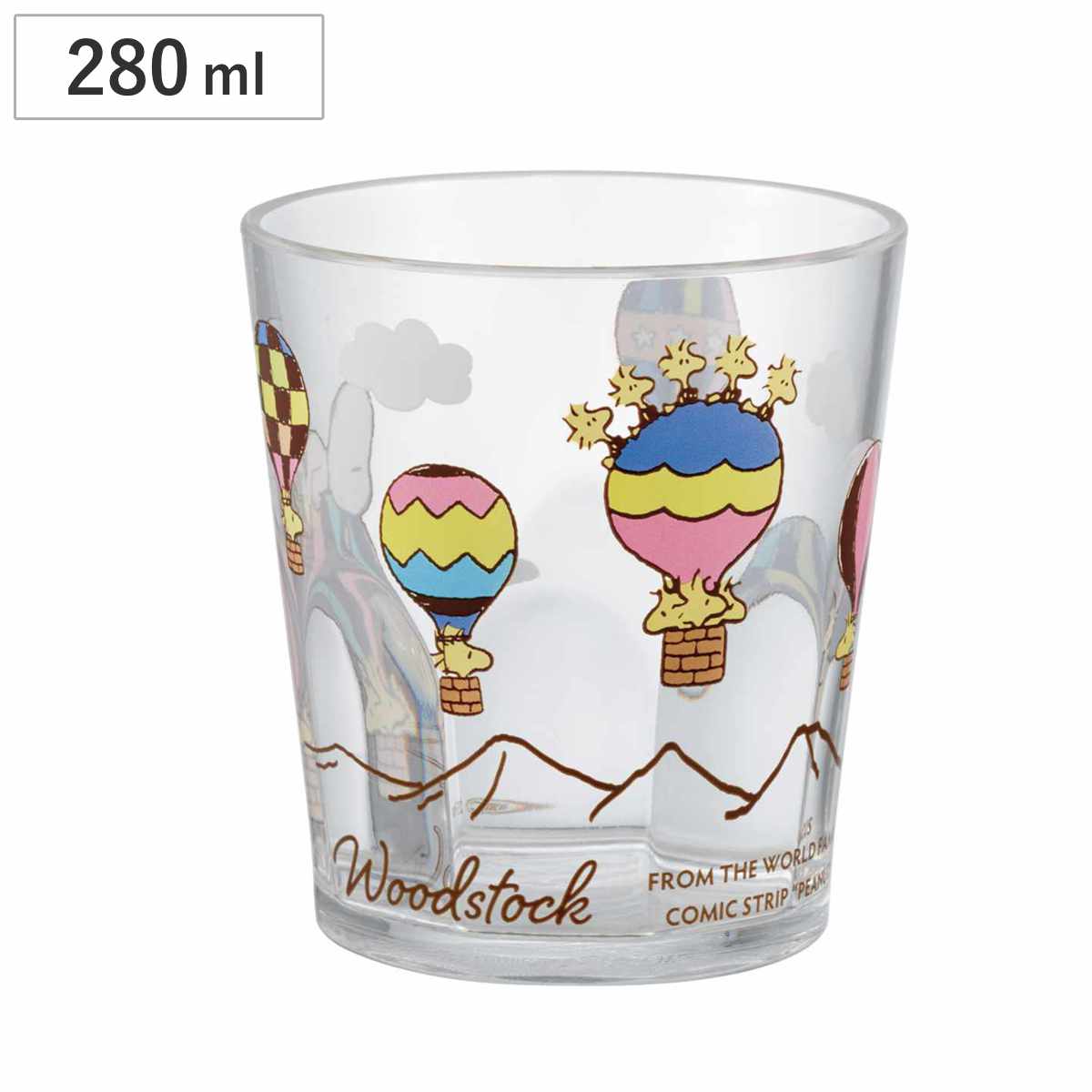 コップ 280ml アクリルコップ スヌーピー （ プラスチック アクリル カップ 割れない 食器 キャラクター 可愛い ）