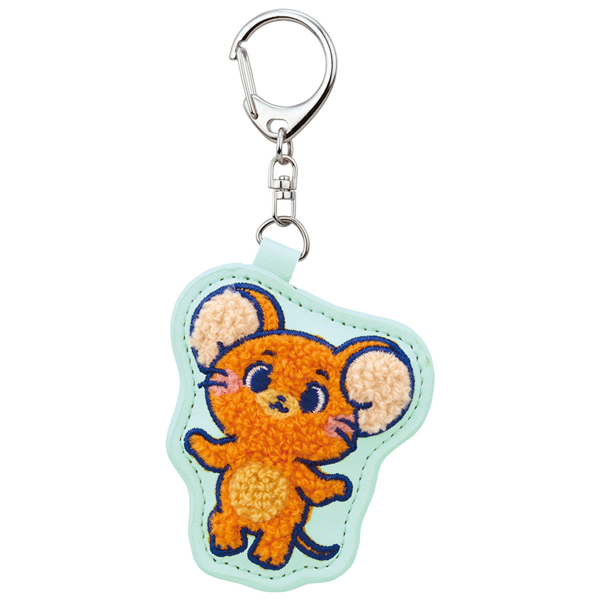 キーチャーム さがら 刺繍 キーホルダー トムとジェリー ( トム ジェリー タフィー キーチェーン キーリング 雑貨 インテリア プレゼント ギフト かわいい ストラップ マスコット もこもこ サガラ刺繍 癒しグッズ 子ども キッズ ) 【タフィー】 タフィー