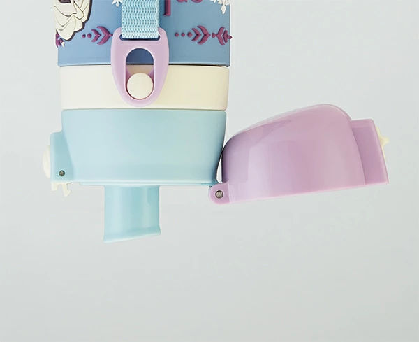 水筒 ステンレス 直飲み 3Dロック付ダイレクトボトル アナと雪の女王 480ml 子供 ( 保冷 幼稚園 保育園 アナユキ 3D キッズ キャラクター ワンプッシュ 直飲みステンレス ステンレス製 子供用水筒 ボトル キャラ )