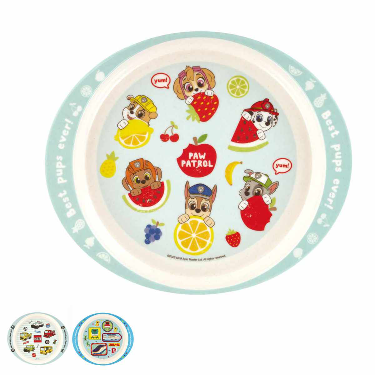 ランチプレート バンブーメラミン （ 食洗機対応 プレート 皿 お皿 子ども 子供 キッズ キャラクター パウパトロール トミカ プラレール ） 【プラレール】