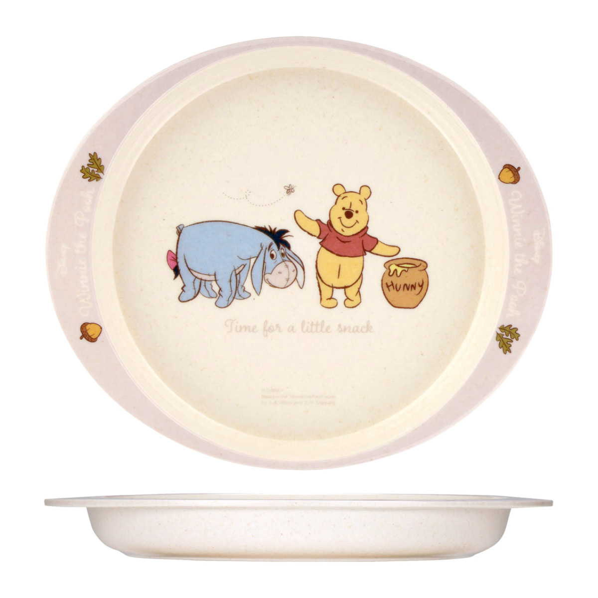 ランチプレート バンブーメラミン くまのプーさん ( 食洗機対応 お皿 皿 プレート メラミン 子ども用 割れにくい 食器 キッズ キャラクター ディズニー プーさん )