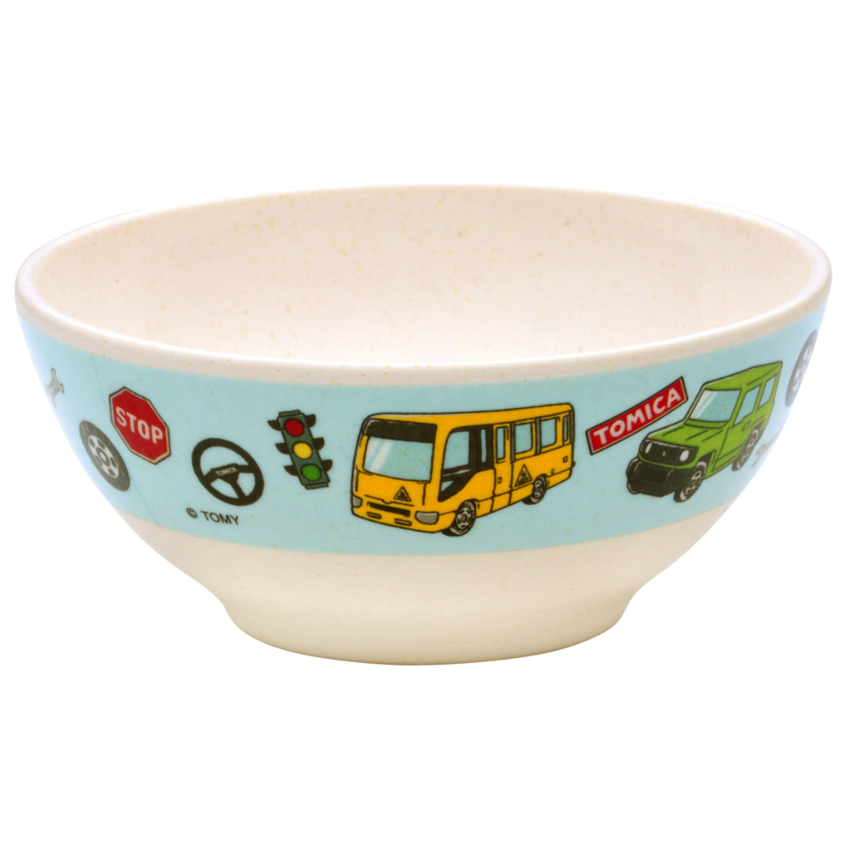 茶碗 バンブーメラミン トミカ ( 食洗機対応 お茶碗 飯椀 お椀 メラミン ボウル 子ども用 割れにくい 食器 キッズ キャラクター 車 )
