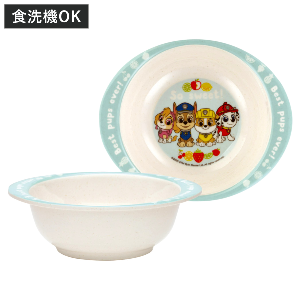 ボウル バンブーメラミン パウ・パトロール ( 食洗機対応 皿 お皿 深皿 メラミン 子ども用 割れにくい 食器 キッズ キャラクター パウパトロール パウパト )