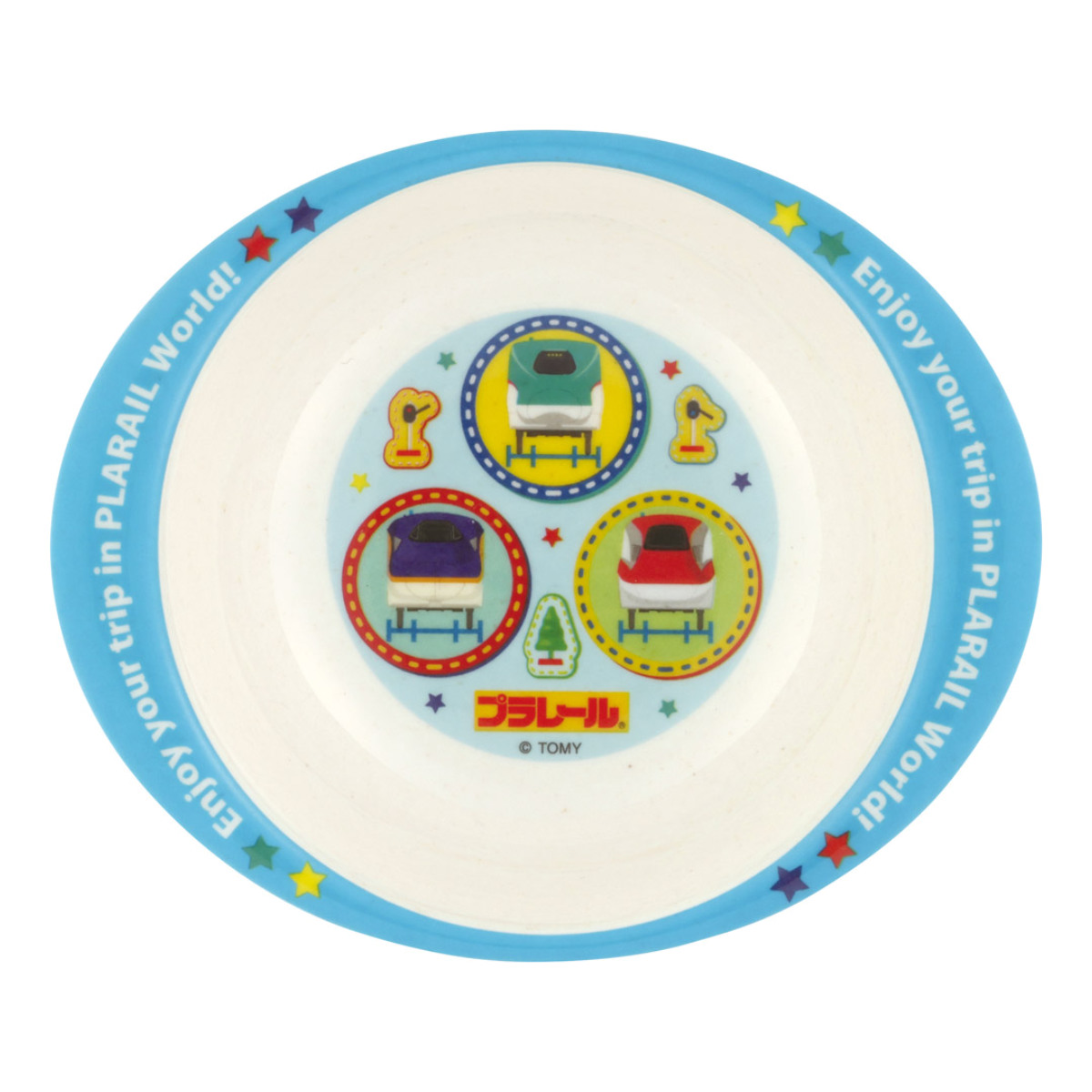 ボウル バンブーメラミン プラレール ( 食洗機対応 皿 お皿 深皿 メラミン 子ども用 割れにくい 食器 キッズ キャラクター 電車 新幹線 )