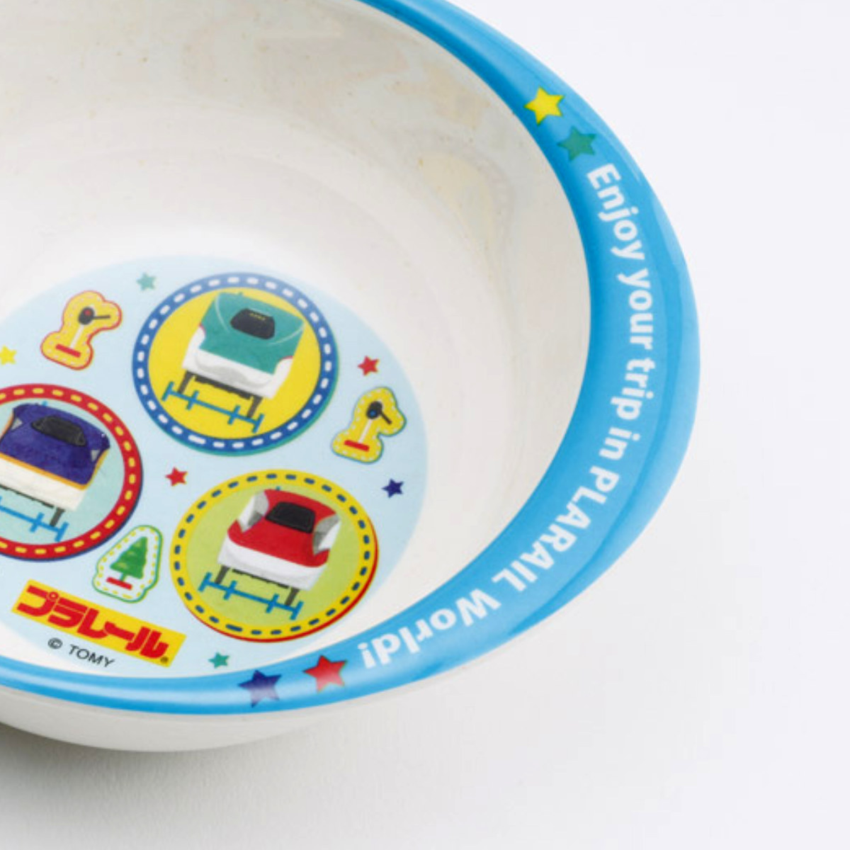 ボウル バンブーメラミン プラレール ( 食洗機対応 皿 お皿 深皿 メラミン 子ども用 割れにくい 食器 キッズ キャラクター 電車 新幹線 )