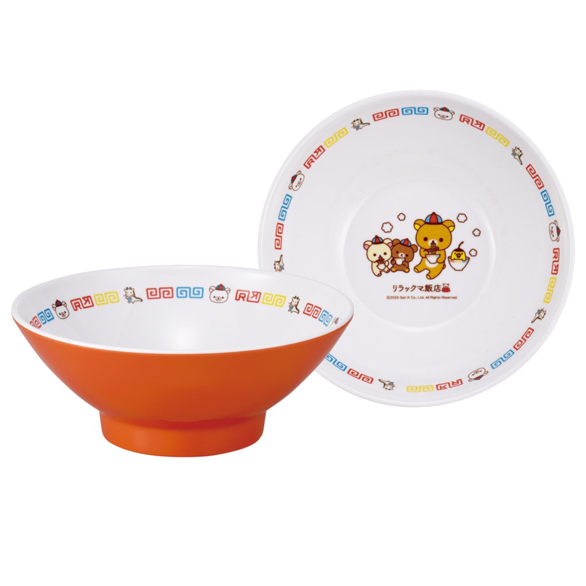 ラーメン鉢 メラミン リラックマ ( 食洗機対応 キャラクター 中華 食器 中華食器 ボウル 鉢 丼物 ラーメン 丼 どんぶり かわいい )
