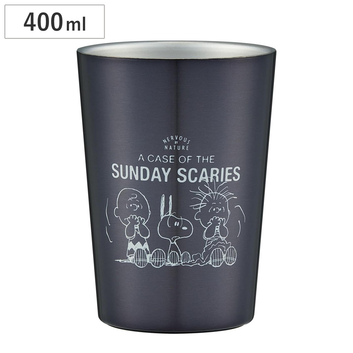 タンブラー コンビニコーヒータンブラーM スヌーピー グッドネス75 ( 保温 保冷 真空二層構造 ステンレス SNOOPY ドリンクホルダー キャラクター かわいい )