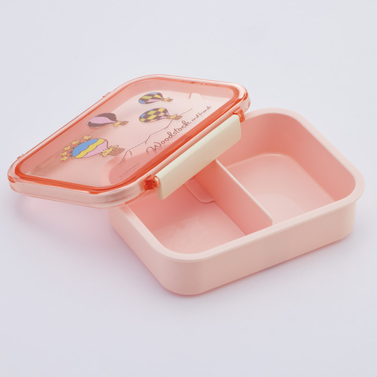 弁当箱 保存容器 430ml 食洗機対応 タイトウェア ウッドストック ( ピーナッツ スヌーピー レンジ対応 お弁当箱 ランチボックス 女子 保存 容器 食洗機OK レンジOK お弁当 弁当 1段 仕切り付き 女性 2点ロック 日本製 )
