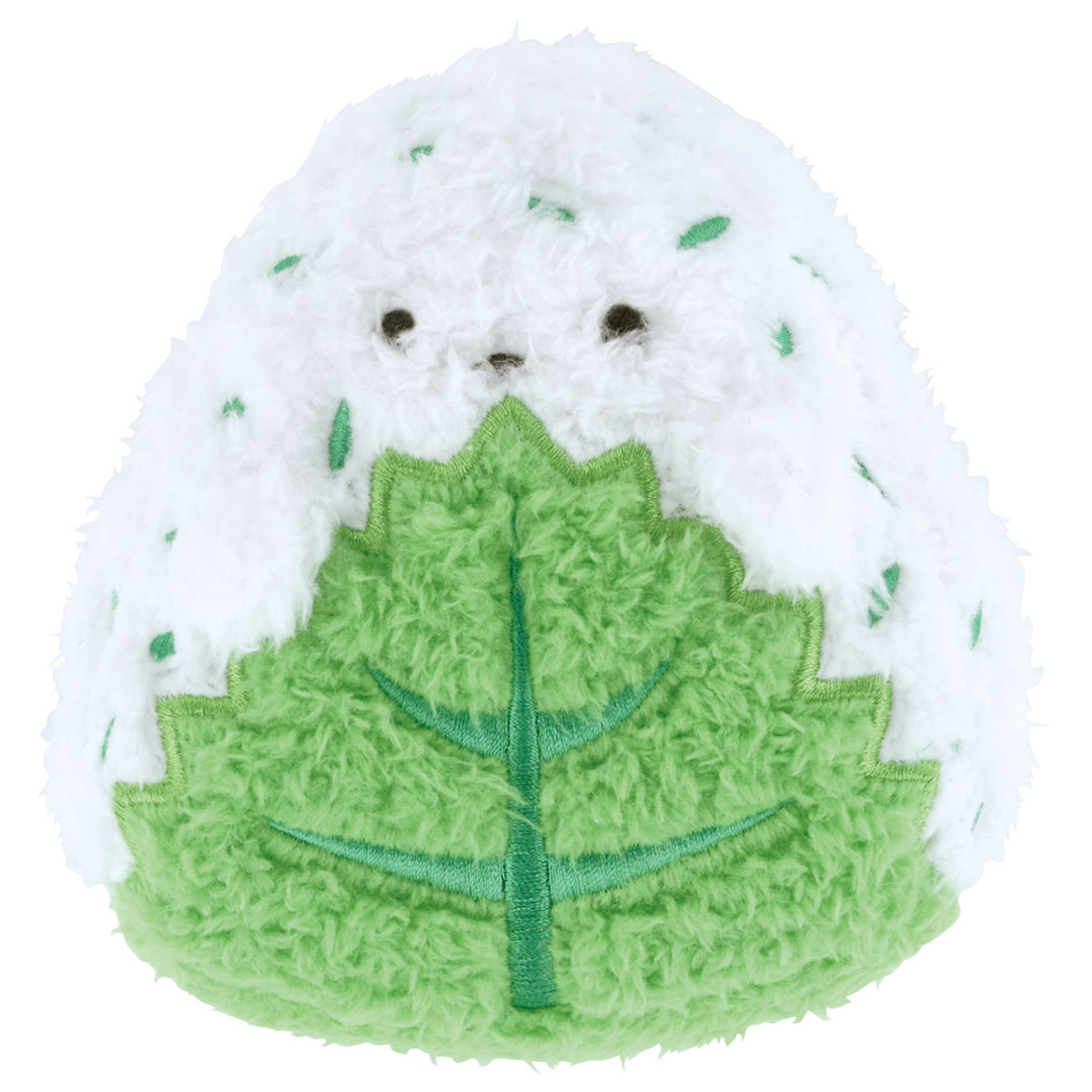 マスコット 磁石でくっつく ぬいぐるみ おにぎり ( インテリア 雑貨 オブジェ おもちゃ 人形 食べ物 小さい 癒し マグネット 小さめ 手のひらサイズ ふわふわ プレゼント ギフト かわいい ベビー 子供 大人 ) 【のり】 のり