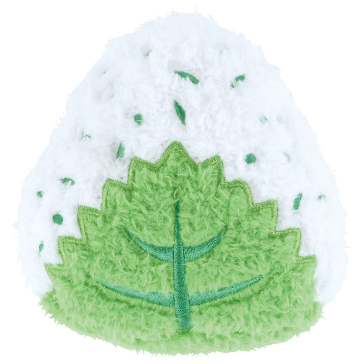 マスコット 磁石でくっつく ぬいぐるみ おにぎり ( インテリア 雑貨 オブジェ おもちゃ 人形 食べ物 小さい 癒し マグネット 小さめ 手のひらサイズ ふわふわ プレゼント ギフト かわいい ベビー 子供 大人 ) 【のり】 のり