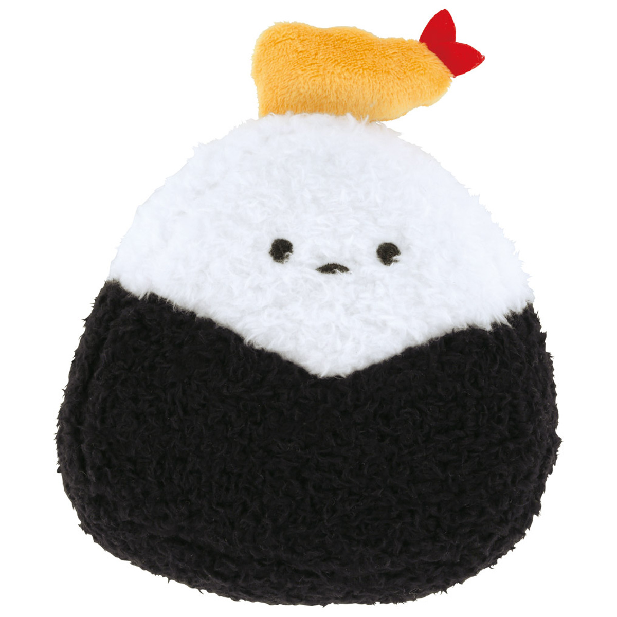 マスコット 磁石でくっつく ぬいぐるみ おにぎり ( インテリア 雑貨 オブジェ おもちゃ 人形 食べ物 小さい 癒し マグネット 小さめ 手のひらサイズ ふわふわ プレゼント ギフト かわいい ベビー 子供 大人 ) 【のり】 のり