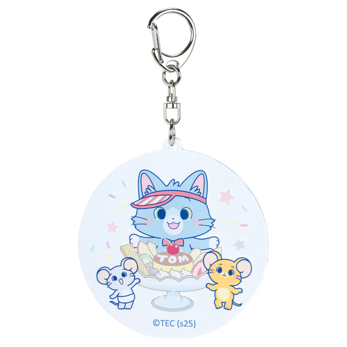 キーホルダー アクリルキーホルダー とむとじぇりーごっこ ( トムとジェリー キャラクター トム ジェリー タフィー アクキー 目印 紛失防止 チャーム ストラップ マスコット 子供 キッズ )