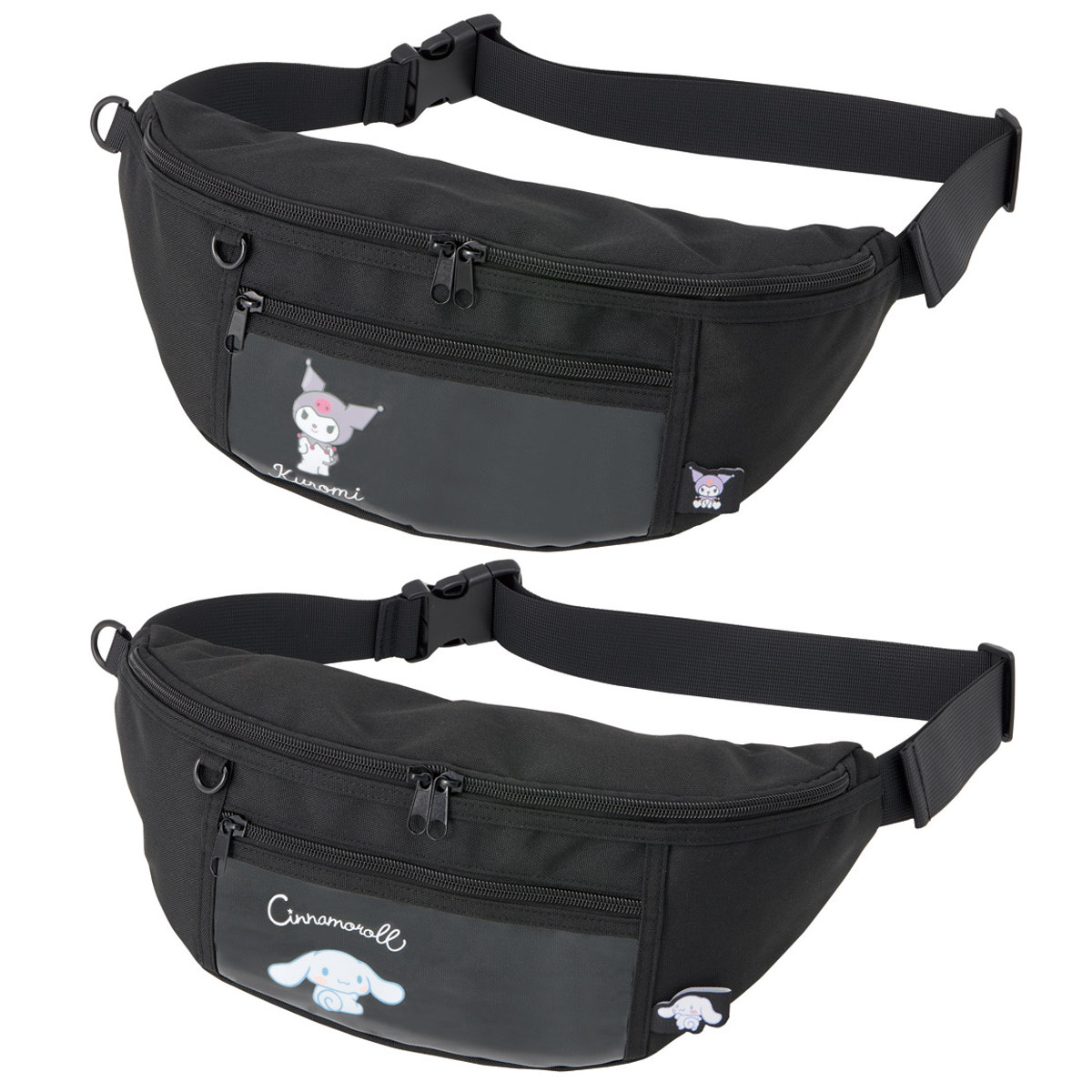 ボディバッグ クリアポケット付き サンリオ ( クロミ シナモロール ショルダーバッグ ウエストポーチ 斜めがけ 子供 大人 バッグ かわいい クリアポケット 鞄 かばん 斜めがけバッグ 肩掛けバッグ サコッシュ キャラ キャラクター ) 【シナモロール】