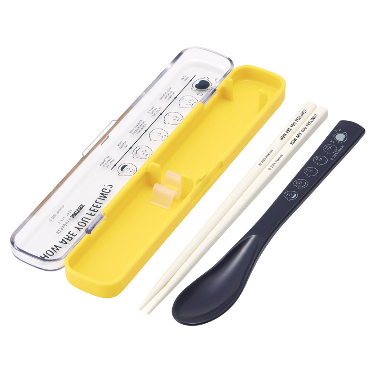 抗菌スリムコンビセット スヌーピー グッドネス75周年 音の鳴らない お箸 スプーン ( 食洗機対応 抗菌 カトラリーセット 箸 箸箱 カトラリー 日本製 食洗機OK 抗菌加工 コンパクト スリム キッズ 子供用 子供 持ち運び お弁当 弁当 )