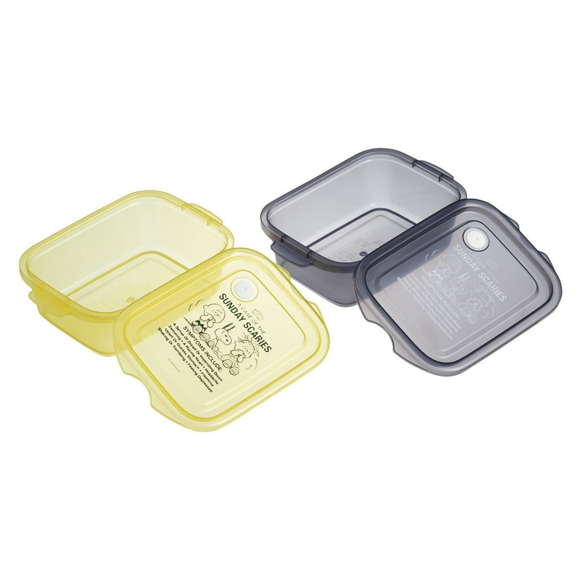 弁当箱 500ml 2個入抗菌シールボックスM2P スヌーピー グッドネス75周年 ( お弁当箱 抗菌 シールボックス 2個セット レンジ対応 保存容器 2個 セット 抗菌加工 ランチボックス 電子レンジ 対応 1段 アウトドア )