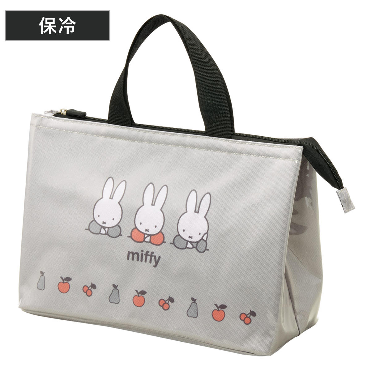 ランチバッグ カバー付きランチバッグ ミッフィー ( お弁当袋 ミニバッグ 手提げ サブバック 鞄 保温 バッグ ビニール加工 かばん カバン お弁当用 お弁当入れ 保冷剤 保冷ランチバッグ )