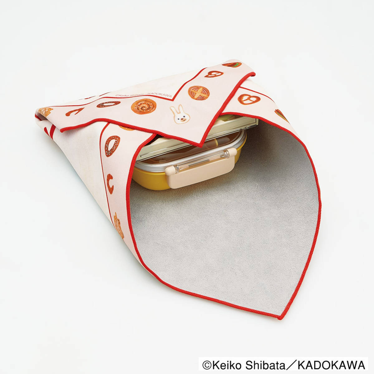 ランチバッグ くっつくランチクロス パンどろぼう ( くっつく 弁当包み ナフキン 弁当箱 包み 入れ 給食ナフキン お弁当箱 弁当 ランチョンマット 子供用 幼稚園 保育園 給食 キッズ 正方形 子供 )