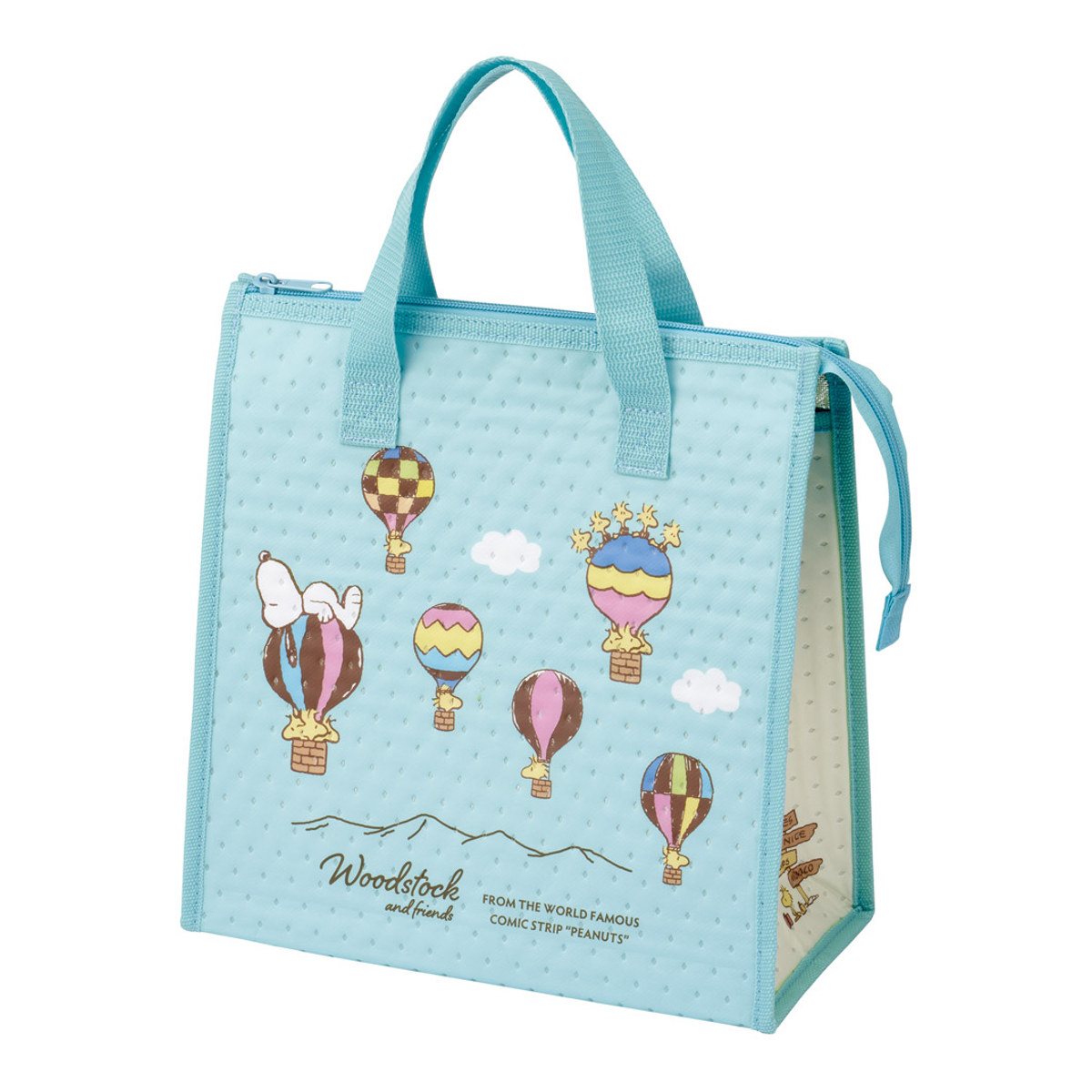 保冷バッグ 不織布保冷バッグ ウッドストック トラベル ( 保冷ランチバッグ 保冷 弁当袋 お弁当袋 四角 ランチトートバッグ 保温 ランチトート お弁当箱 弁当 袋 ランチ マチ付き お弁当入れ )