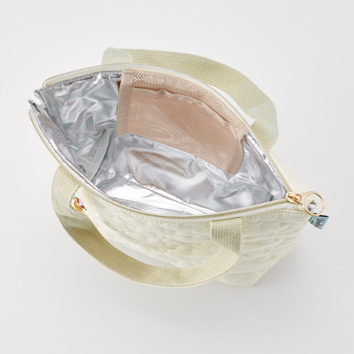 保冷バッグ キルト生地保冷ランチトート ウッドストック トラベル ( お弁当袋 ミニバッグ 手提げ サブバック 鞄 保温 保冷 バッグ トート キルティング かばん カバン お弁当用 お弁当入れ 保冷剤 保冷ランチバッグ )