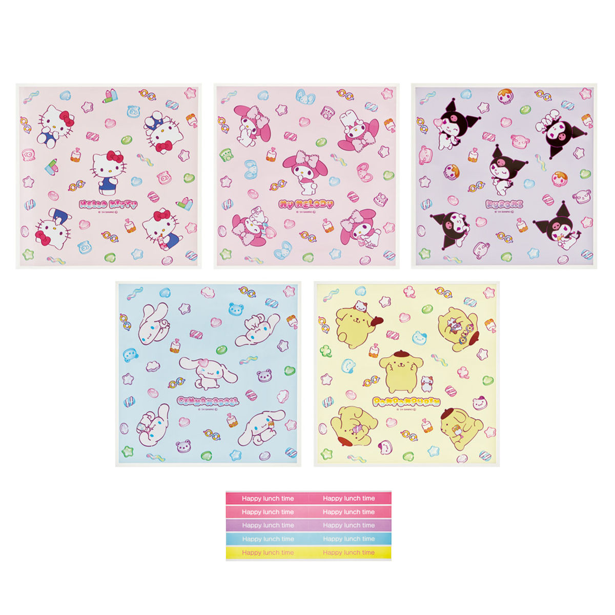 おにぎりラップ サンリオキャラクターズマシュグミ ( サンリオ ラップ おむすびラップ おにぎりシート おむすびシート 子供 おにぎり用 おむすび用 子供用 こども キッズ デコ弁 幼稚園 保育園 キャラクター )