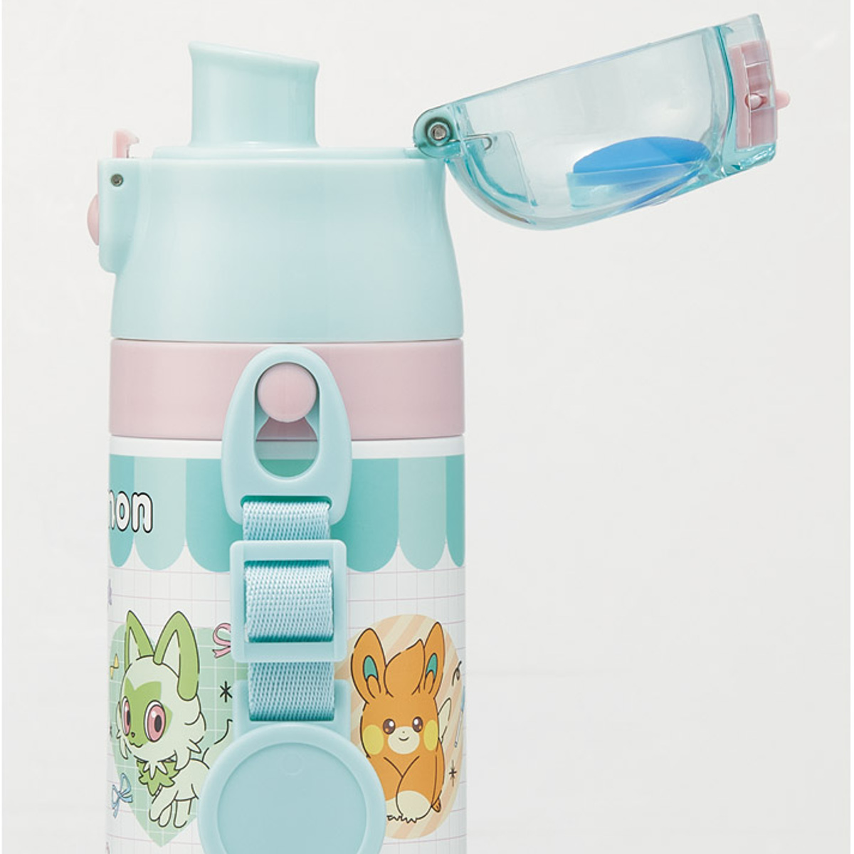 水筒 470ml 超軽量ダイレクトボトル ポケモンポッピング ( 保冷 軽量 直飲み ワンタッチ ステンレスボトル 子供用水筒 子供 直のみ 軽い 超軽量 ワンプッシュ ダイレクトボトル ダイレクト ボトル ステンレス )