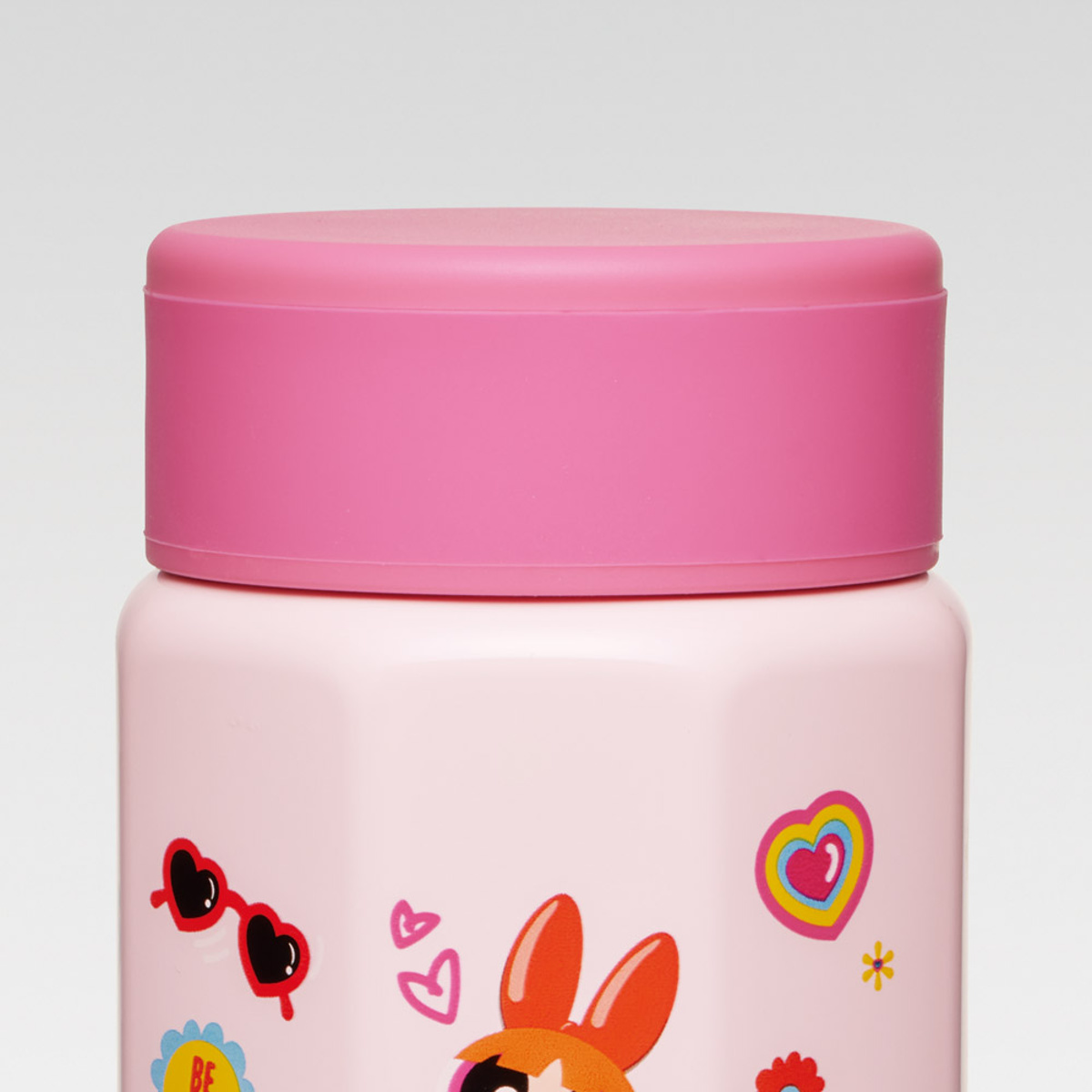 水筒 350ml 八角ステンレスボトル パワーパフガールズ ( マグボトル 保温 保冷 直飲み マグ W飲み口 ボトル コンパクト 広口 八角形 ステンレス ステンレスボトル マイボトル ミニボトル スリム )