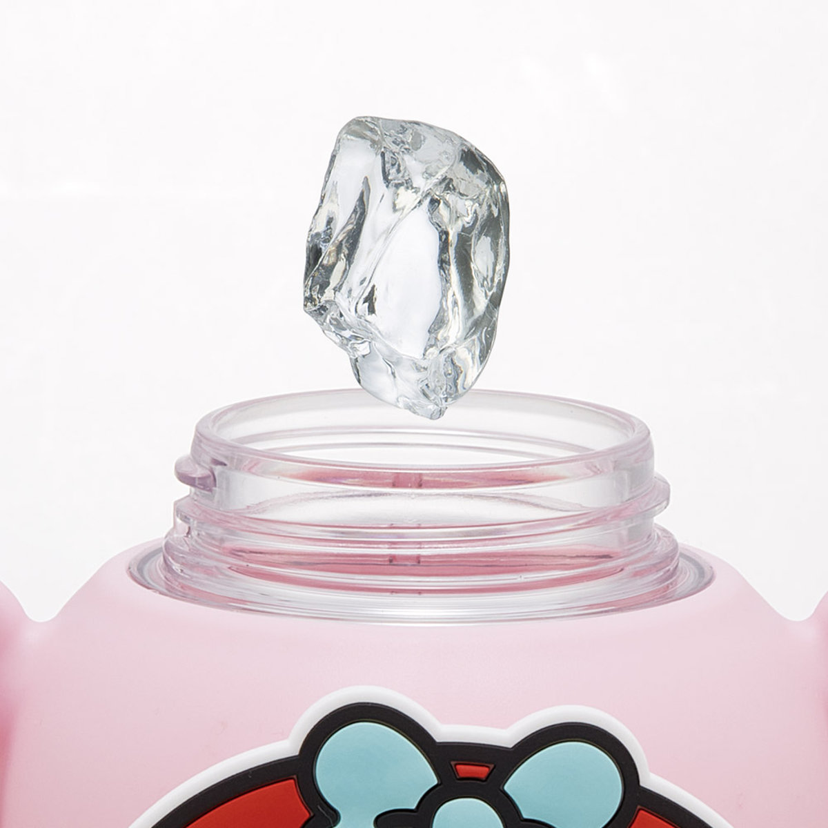 水筒 650ml ラバーマスコット付ストローボトル マイメロ 大好きな日々 ( ストロー付ボトル ストローボトル クリアボトル ワンプッシュ ワンタッチ ストロータイプ 子供 子供用水筒 クリア ショルダーベルト 幼稚園 保育園 キッズ )