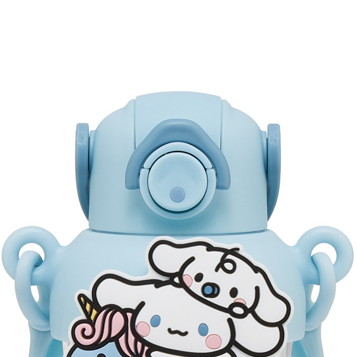 水筒 650ml ラバーマスコット付ストローボトル シナモロール 大好きな日々 ( ストロー付ボトル ストローボトル クリアボトル ワンプッシュ ワンタッチ ストロータイプ 子供 子供用水筒 クリア ショルダーベルト 幼稚園 保育園 )