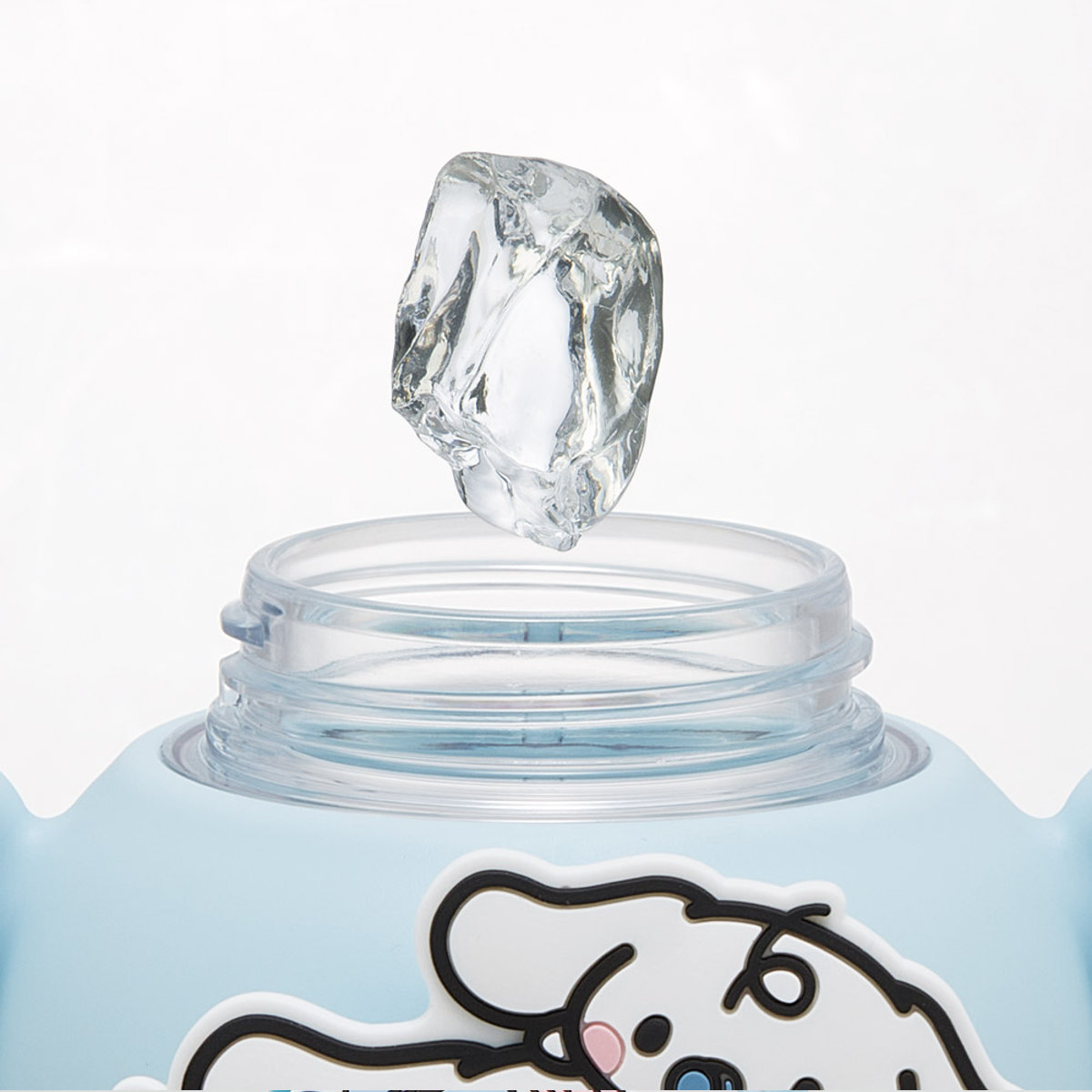 水筒 650ml ラバーマスコット付ストローボトル シナモロール 大好きな日々 ( ストロー付ボトル ストローボトル クリアボトル ワンプッシュ ワンタッチ ストロータイプ 子供 子供用水筒 クリア ショルダーベルト 幼稚園 保育園 )