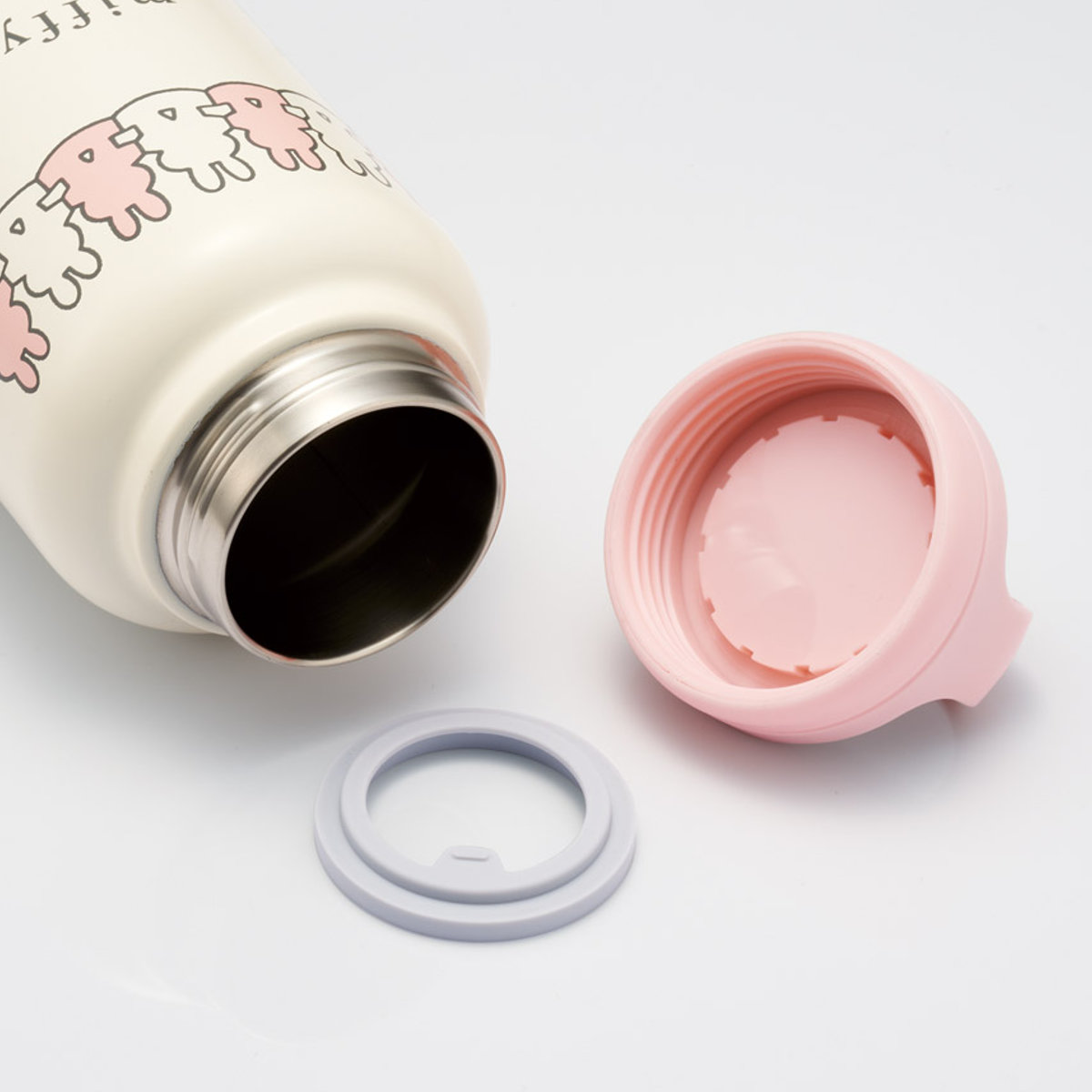 水筒 1L スクリューハンドルマグボトル ミッフィー ( 直飲み 保温 保冷 マグボトル ステンレスボトル ハンドル付き 真空二重構造 マグ ボトル ダイレクトボトル ステンレス マイボトル アウトドア 大容量 )