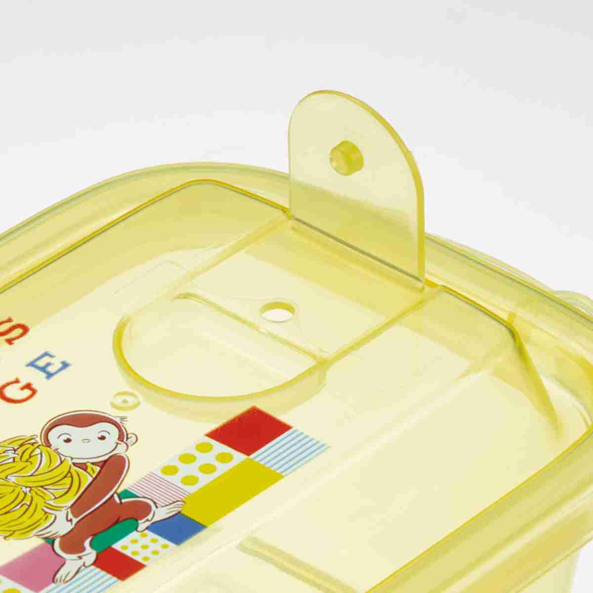 保存容器 300ml エアー弁 ふわっと保存容器 M おさるのジョージ 2個入り ( プラスチック 電子レンジ対応 フードコンテナ キャラクター 日本製 プラスチック容器 作り置き 弁当箱 保存 容器 食品保存 おしゃれ かわいい )