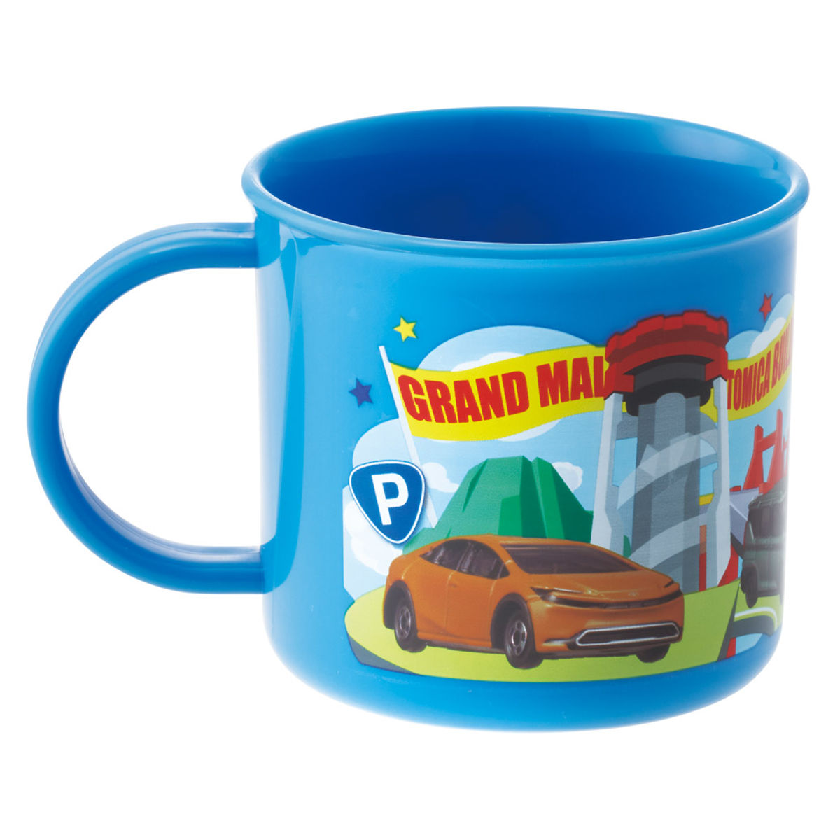 コップ 食洗機対応プラコップ トミカ26 ( プラコップ 耐熱 食洗機対応 レンジ対応 割れにくい 日本製 プラスチック製 食洗機OK レンジOK 給食 小さい 軽量 マグ プラ カップ )