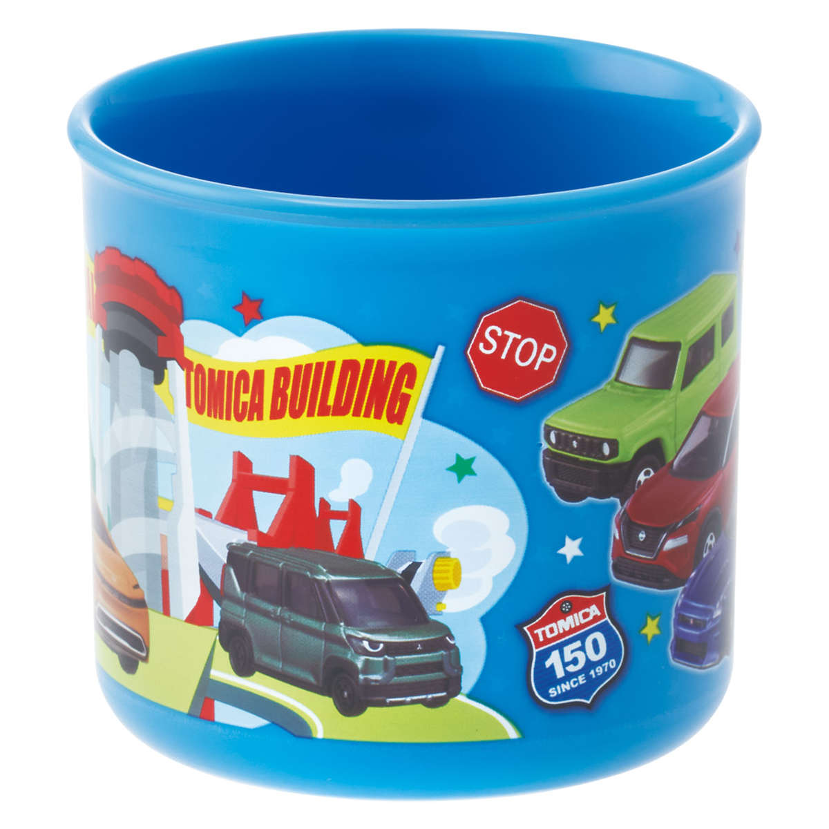 コップ 食洗機対応プラコップ トミカ26 ( プラコップ 耐熱 食洗機対応 レンジ対応 割れにくい 日本製 プラスチック製 食洗機OK レンジOK 給食 小さい 軽量 マグ プラ カップ )