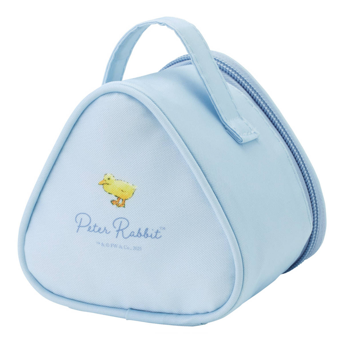 ランチバッグ 保冷おにぎり型ランチバック ピーターラビット シトロン ( ランチバック 保冷 保温 おにぎりケース おむすびケース おにぎり おむすび ケース 三角 ポーチ バッグ おにぎり用 お弁当 弁当 )