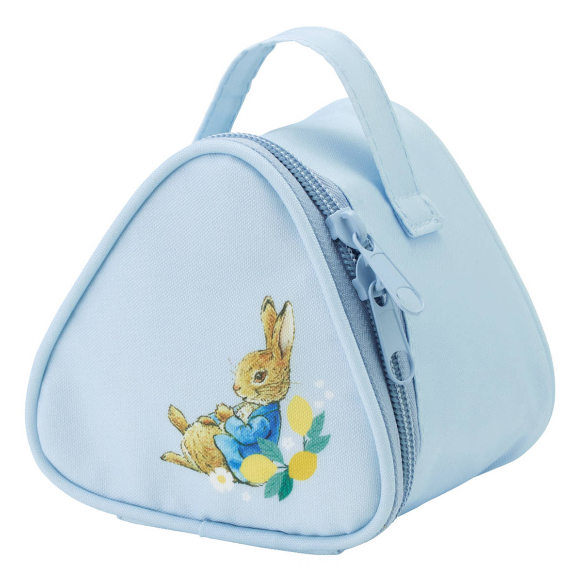 ランチバッグ 保冷おにぎり型ランチバック ピーターラビット シトロン ( ランチバック 保冷 保温 おにぎりケース おむすびケース おにぎり おむすび ケース 三角 ポーチ バッグ おにぎり用 お弁当 弁当 )