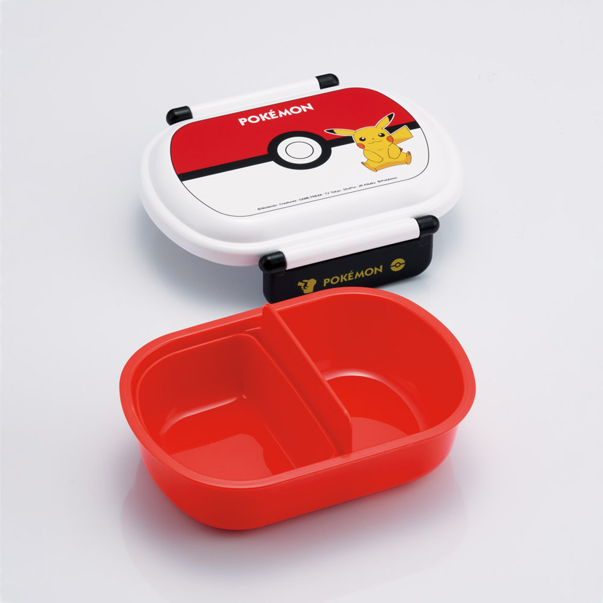 弁当箱 360ml ふわっとタイトランチBOX モンスターボール25 ( ポケットモンスター ランチボックス 食洗機対応 レンジ対応 抗菌 日本製 ドーム蓋 キッズ 子供 食洗機OK レンジOK お弁当 弁当 一段 2点ロック 抗菌加工 )