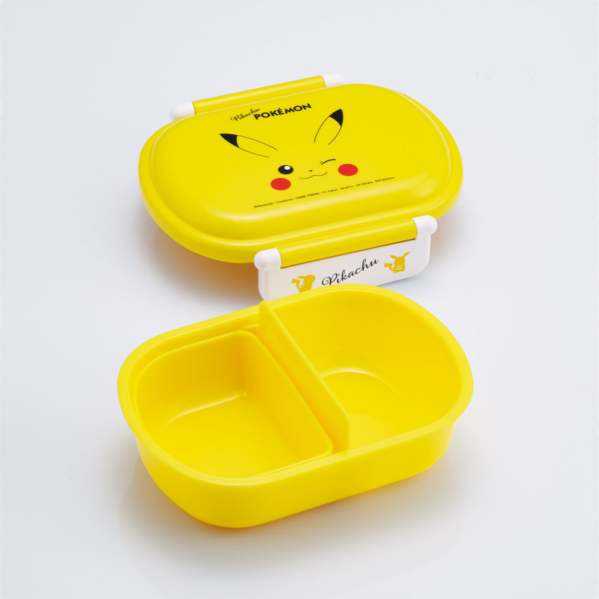 弁当箱 360ml ふわっとタイトランチBOX ピカチュウフェイス25 ( ポケットモンスター ランチボックス 食洗機対応 レンジ対応 抗菌 日本製 ドーム蓋 キッズ 子供 食洗機OK レンジOK お弁当 弁当 一段 2点ロック 抗菌加工 )