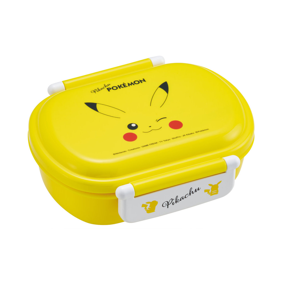 弁当箱 360ml ふわっとタイトランチBOX ピカチュウフェイス25 ( ポケットモンスター ランチボックス 食洗機対応 レンジ対応 抗菌 日本製 ドーム蓋 キッズ 子供 食洗機OK レンジOK お弁当 弁当 一段 2点ロック 抗菌加工 )