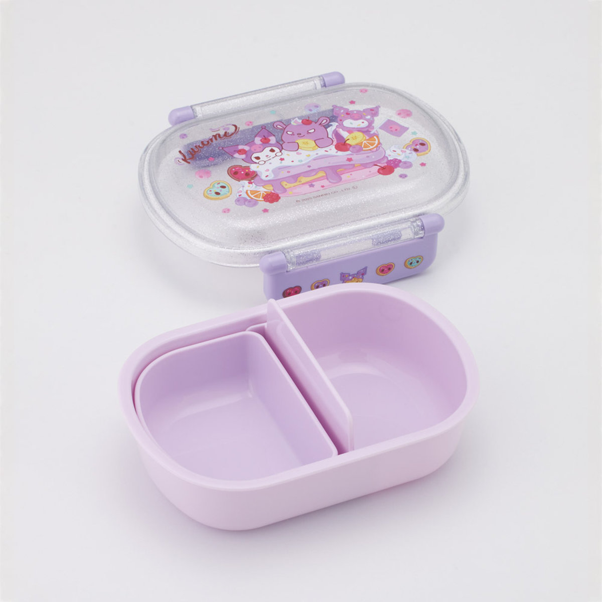 弁当箱 360ml ふわっとタイトランチBOX クロミファンシー ( ランチボックス 食洗機対応 レンジ対応 抗菌 日本製 ドーム蓋 キッズ 子供 食洗機OK レンジOK お弁当 弁当 一段 2点ロック 抗菌加工 )