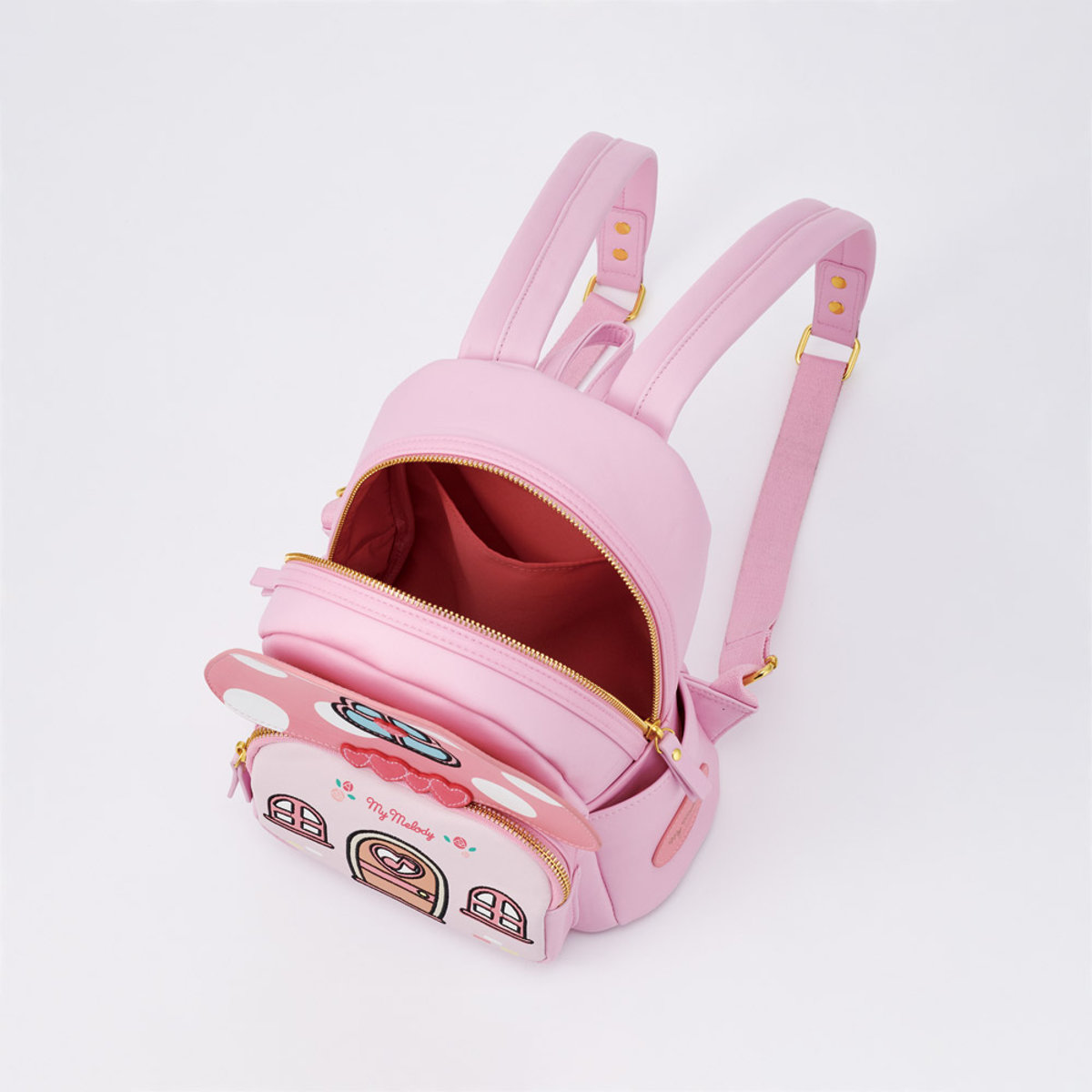 ミニリュック マイメロディ ( リュックサック 子供用 キッズ 幼児 通園 入園 遠足 かわいい マイメロ リュック 通園リュック お家型 おうち 保育園 幼稚園 旅行 お出かけ )