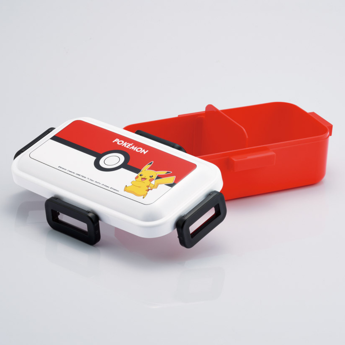 弁当箱 530ml ふわっと弁当箱 モンスターボール25 ( ランチボックス 食洗機対応 レンジ対応 一段 ドーム型 4点ロック 1段 日本製 仕切り付き 食洗機OK レンジOK お弁当 弁当 一段弁当 )