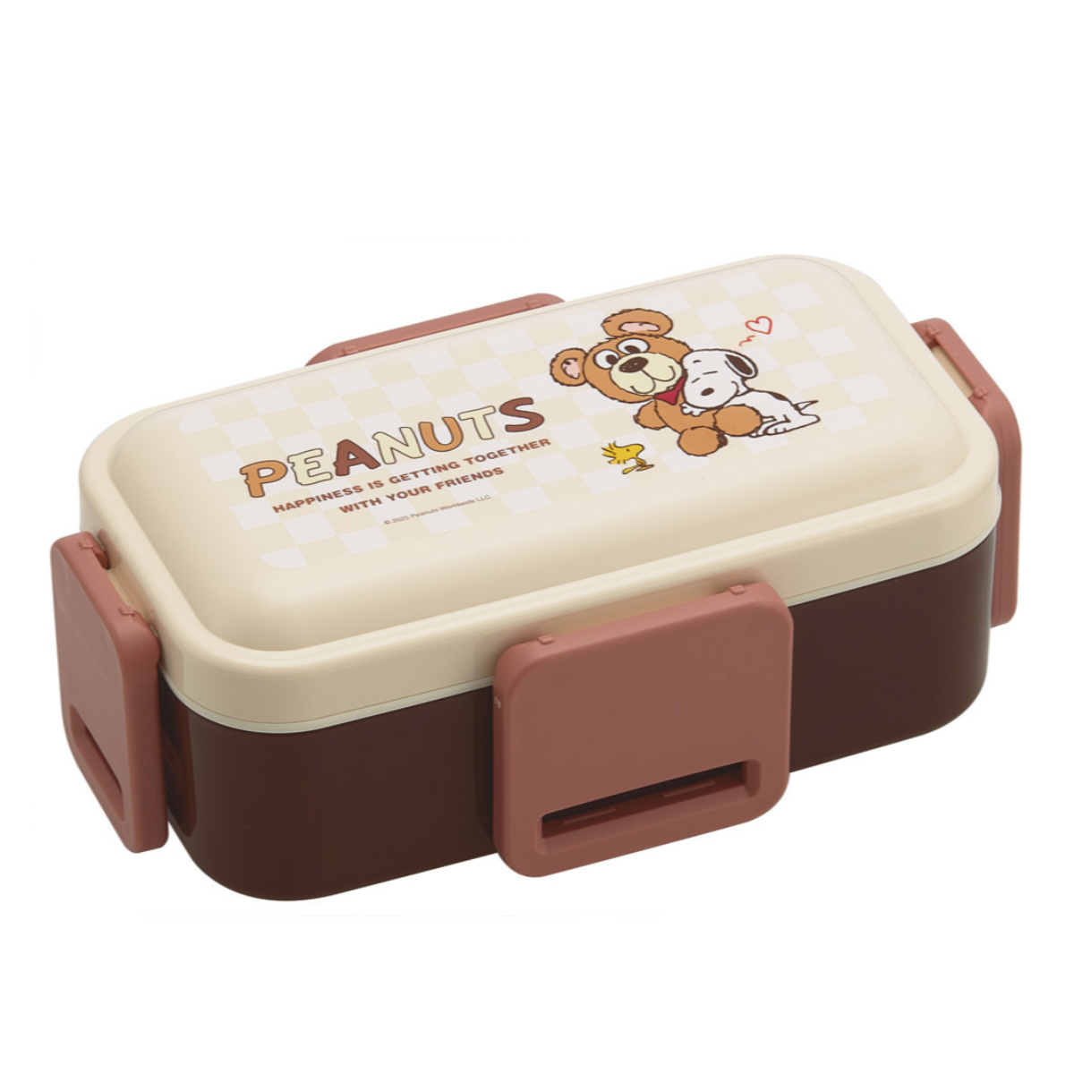 弁当箱 600ml 2段ふわっと弁当箱 SN and BEAR ( ランチボックス 食洗機対応 レンジ対応 二段 ドーム型 4点ロック 日本製 仕切り付き 食洗機OK レンジOK お弁当 弁当 二段弁当 )