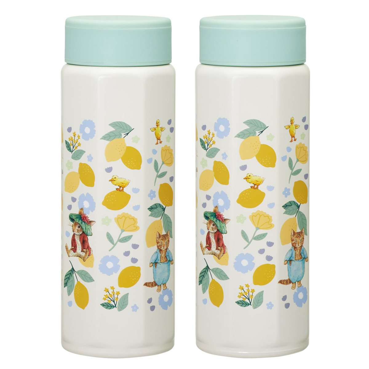 水筒 500ml 八角ステンレスボトル500ml ピーターラビット シトロン ( 保温 保冷 直飲み マグボトル スクリュー マグ ボトル 広口 保温保冷 キッズ 大人 子供 直のみ ステンレスボトル ダイレクトボトル )