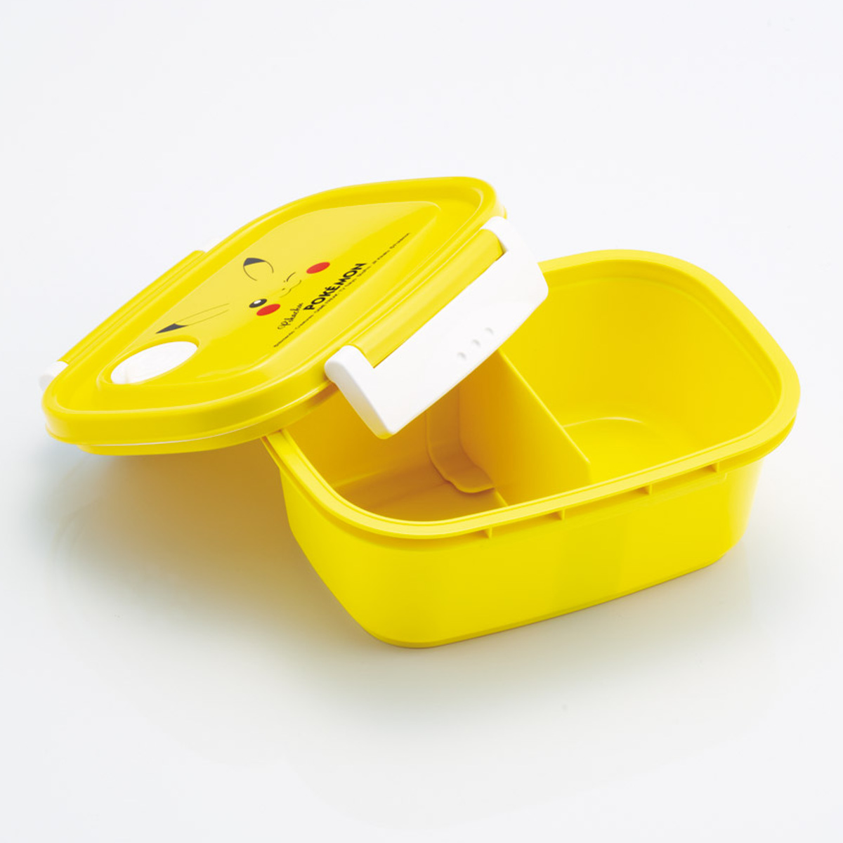 弁当箱 430ml ラク軽弁当箱 S ピカチュウフェイス25 ( ポケットモンスター お弁当箱 レンジ対応 食洗機対応 ランチボックス 冷凍 日本製 冷凍OK レンジOK 食洗機OK 軽量 軽い お弁当 弁当 一段 仕切り付き 保存容器 かわいい )