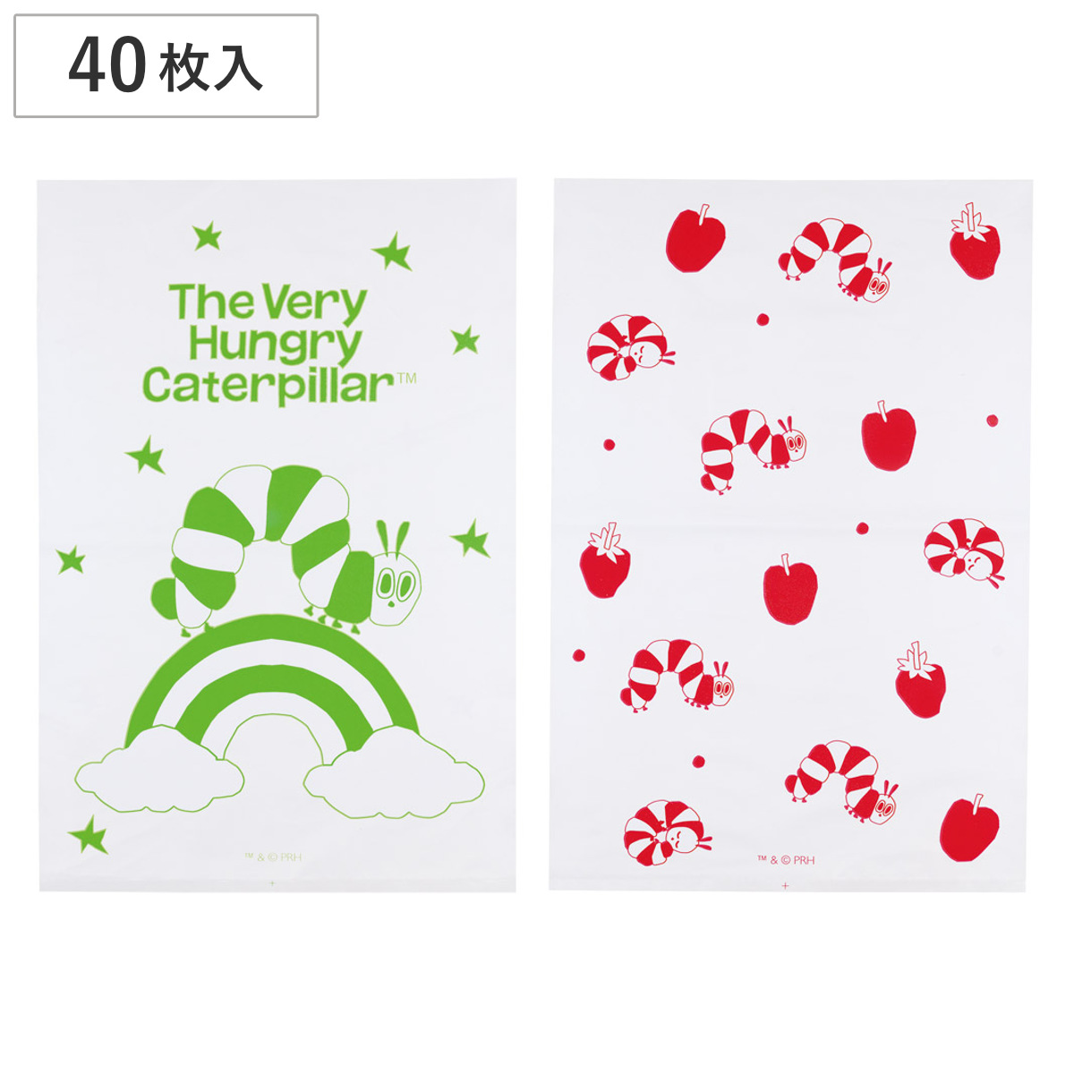 保存袋 ちょっとパック はらぺこあおむし 40枚入り 2柄 ( ポリ袋 ビニール袋 小分け袋 ビニル袋 キャラクター 絵付き キッチンポリ袋 ふくろ 消耗品 プレゼント おやつ入れ お出かけ イベント 男の子 女の子 かわいい )