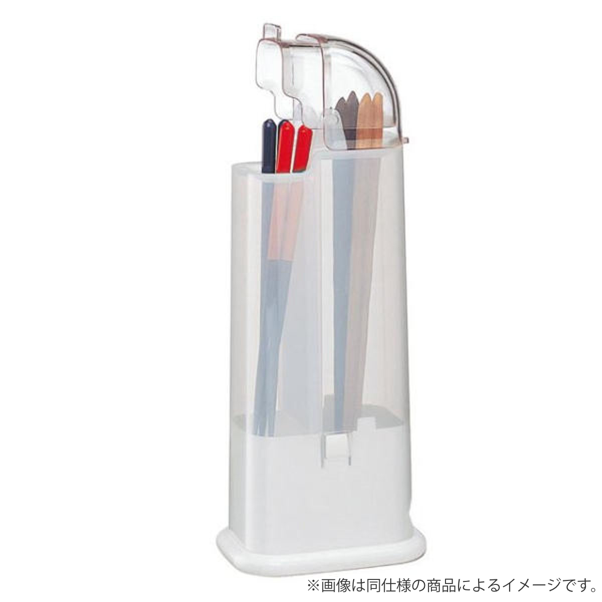 カトラリースタンド フード付 角型 箸立て スヌーピー ( お箸入れ キッチンツールスタンド ふた付き お箸ケース 卓上 食卓 箸入れ フード付箸立て カトラリー スタンド 箸スタンド 蓋付き 日本製 )