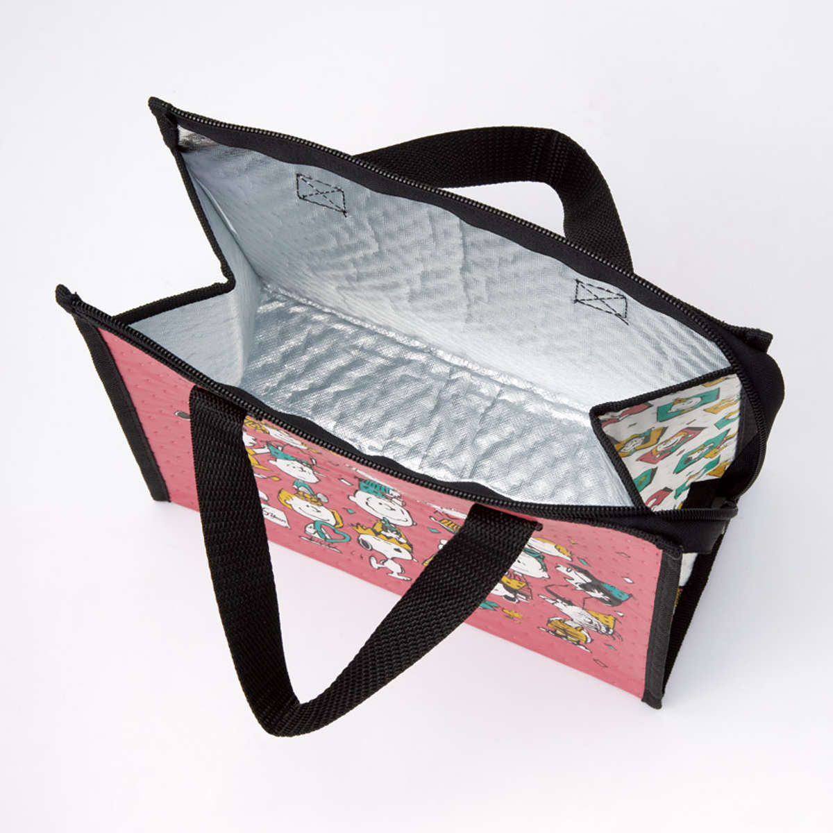 ランチバッグ 不織布保冷バッグ SN75アニバーサリ ( スヌーピー 保冷ランチバッグ 保冷 弁当袋 お弁当袋 四角 ランチトートバッグ 保温 ランチトート お弁当箱 弁当 袋 ランチ マチ付き お弁当入れ 保冷バッグ )