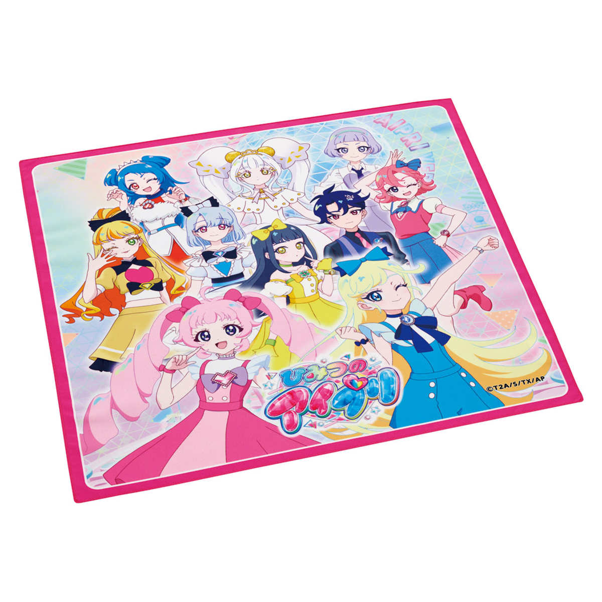 ランチクロス ひみつのアイプリ ( ナフキン ランチョンマット 弁当包み 三角巾 給食ナフキン 日本製 お弁当箱 弁当 弁当箱 包み 入れ 子供用 幼稚園 保育園 給食 キッズ 正方形 子供 )